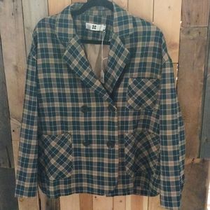 XXL Women's green tan jacket